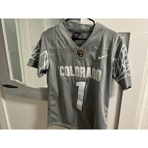 Nike Colorado Buffaloes Youth Jersey Grey CU Buffs Stitched Number 1 Kids Large